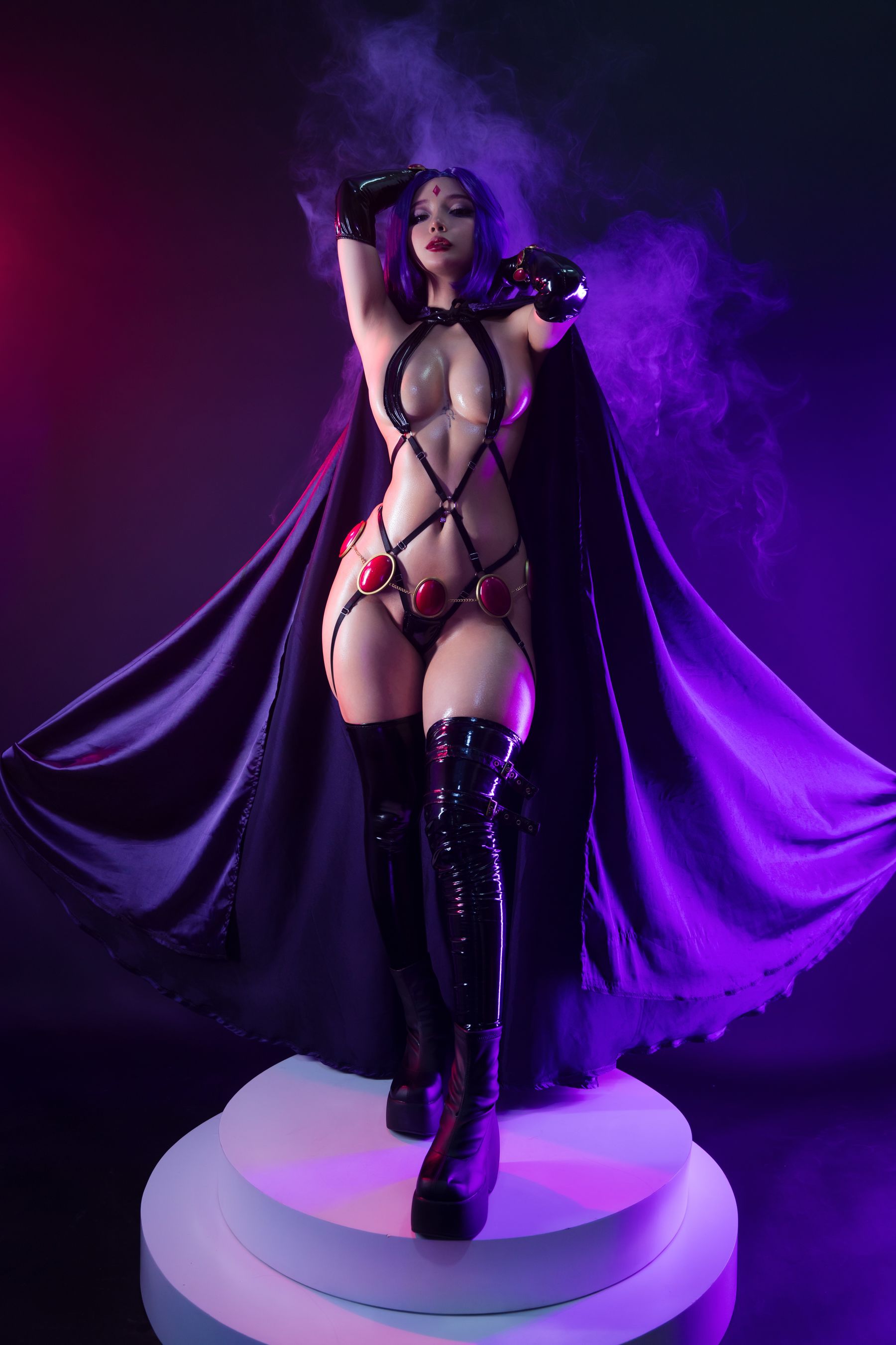 Umeko J - Raven Latex Lingerie