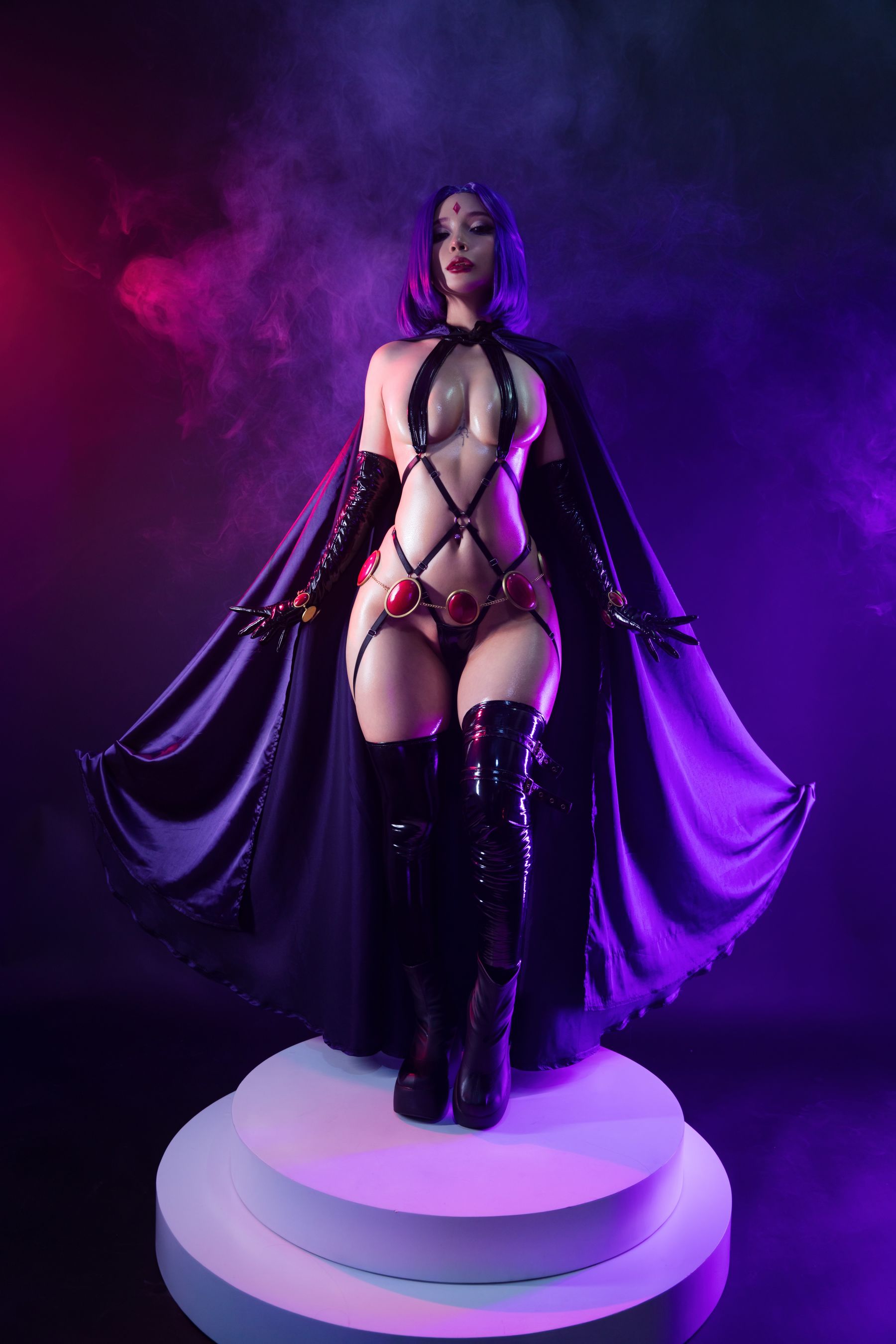 Umeko J - Raven Latex Lingerie