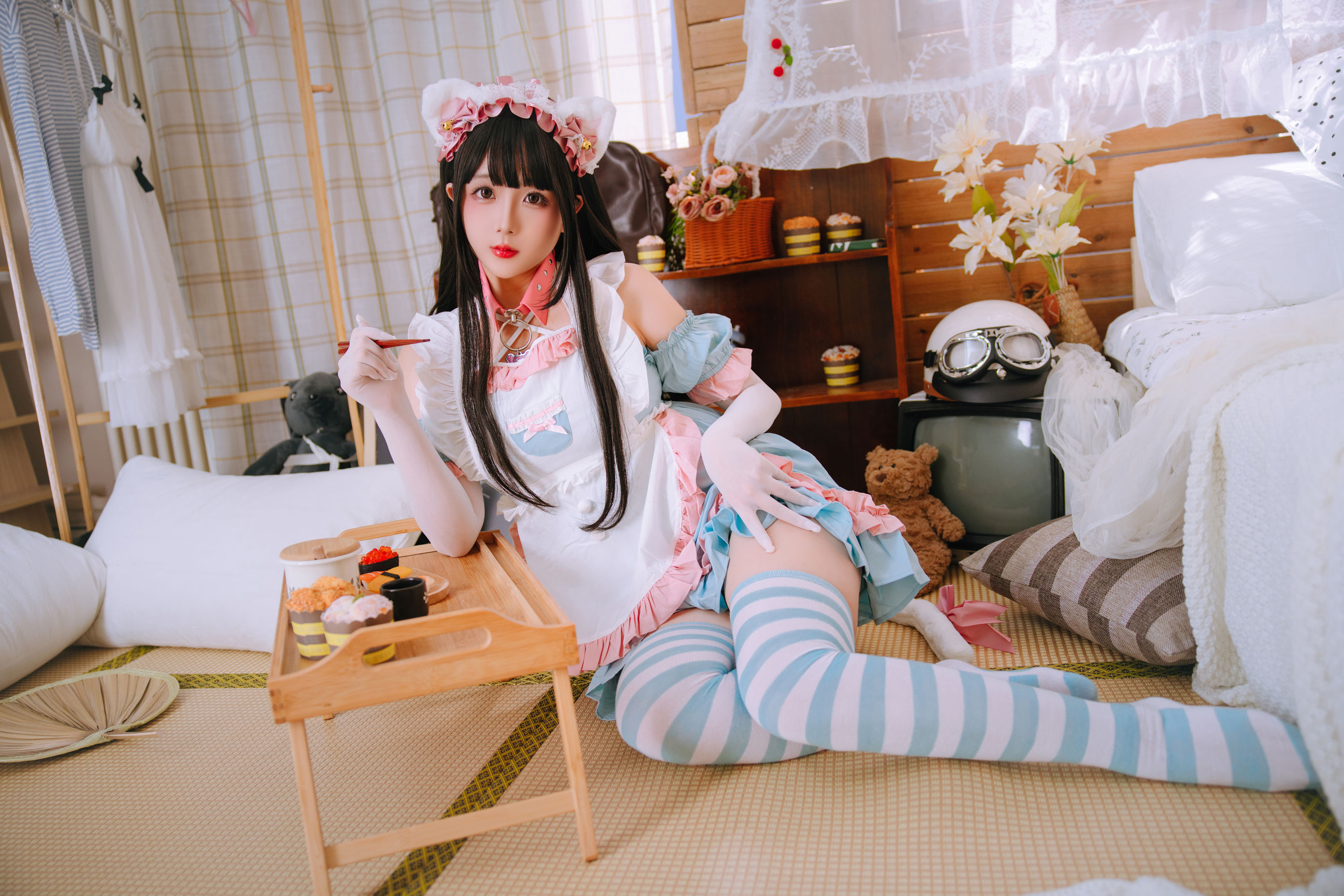 Cosplay 日奈娇 - 兔尾女仆