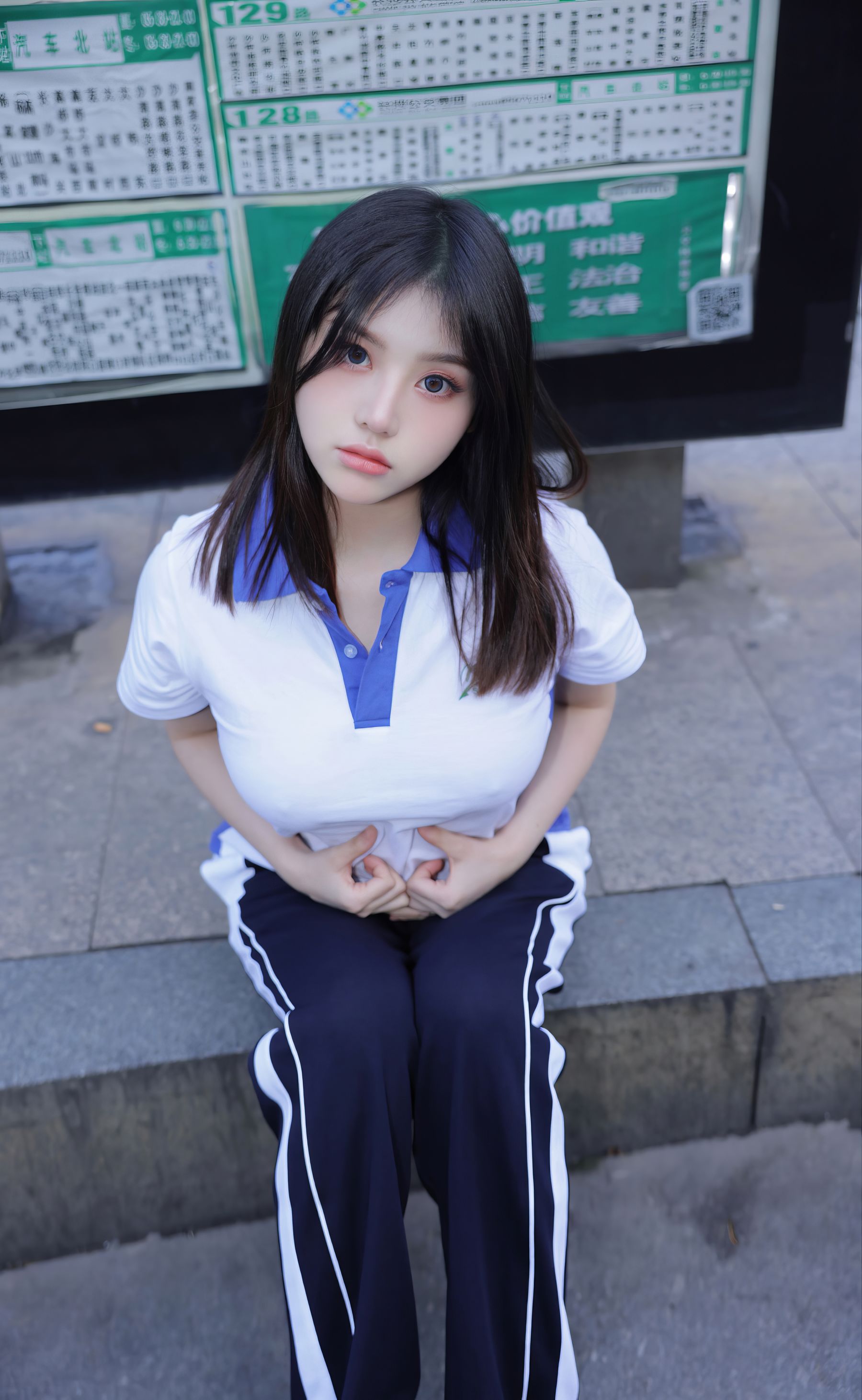 豆瓣酱 公交车写真