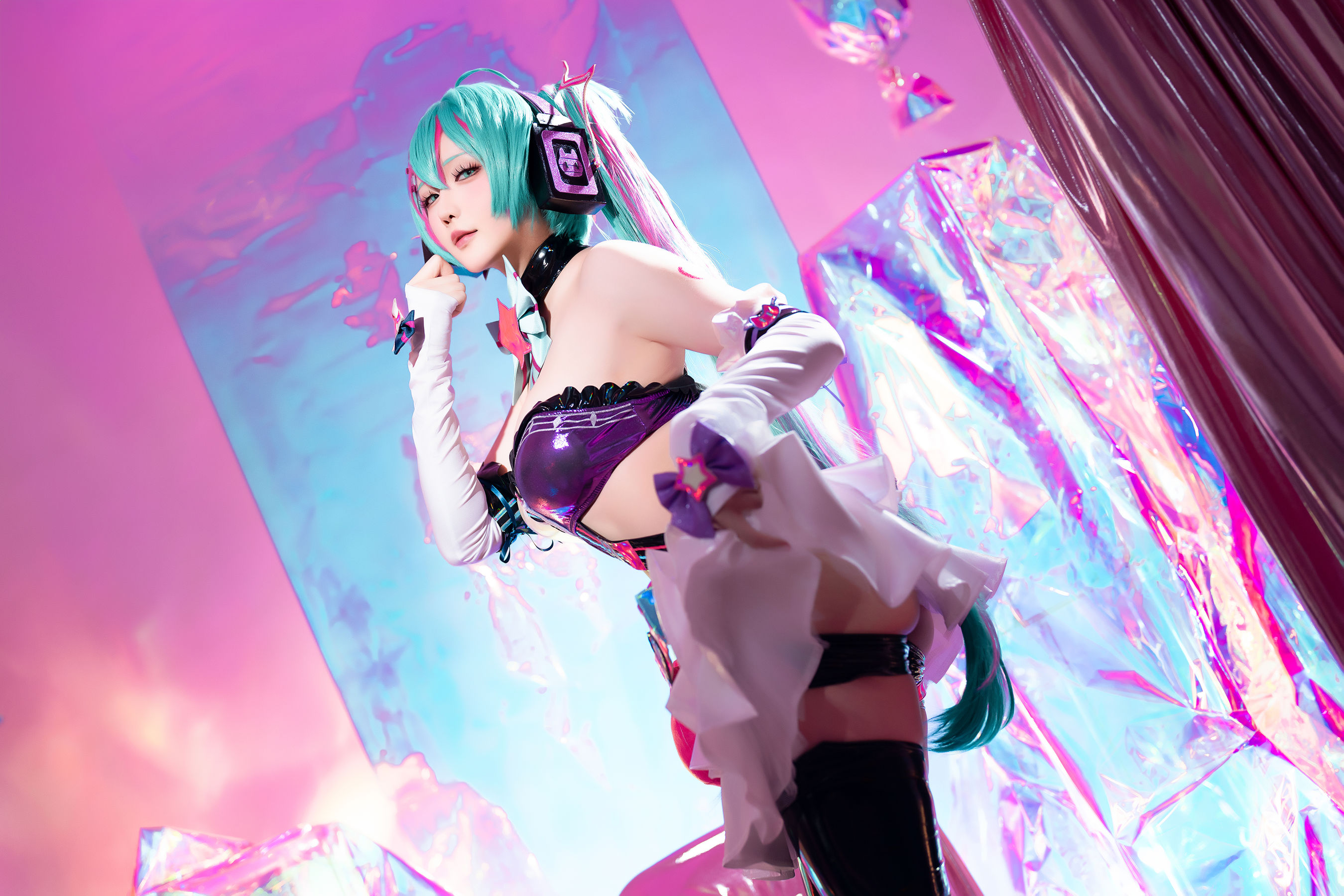 Coser小姐姐 星之迟迟 - Miku初音未来 喵斯快跑