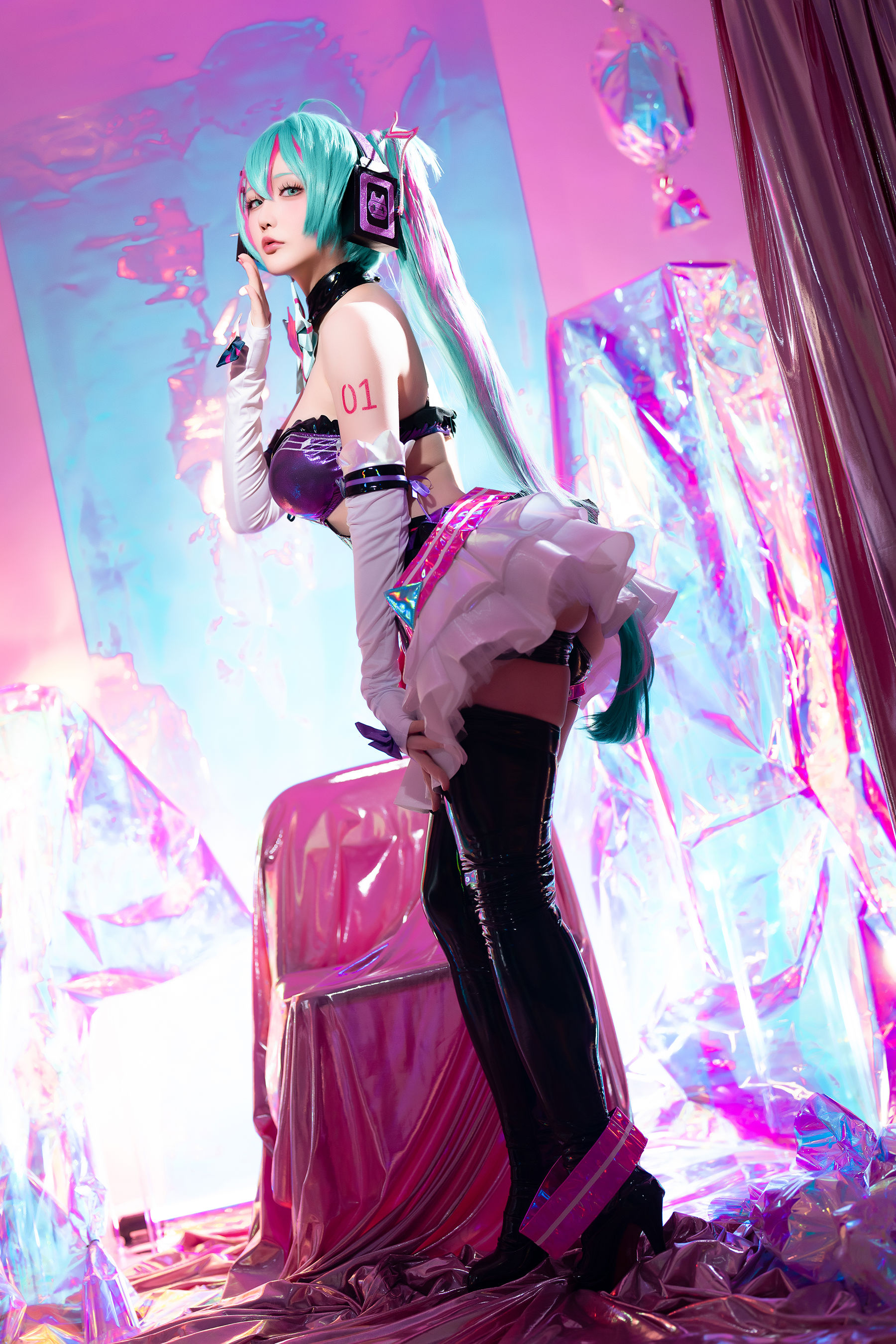 Coser小姐姐 星之迟迟 - Miku初音未来 喵斯快跑
