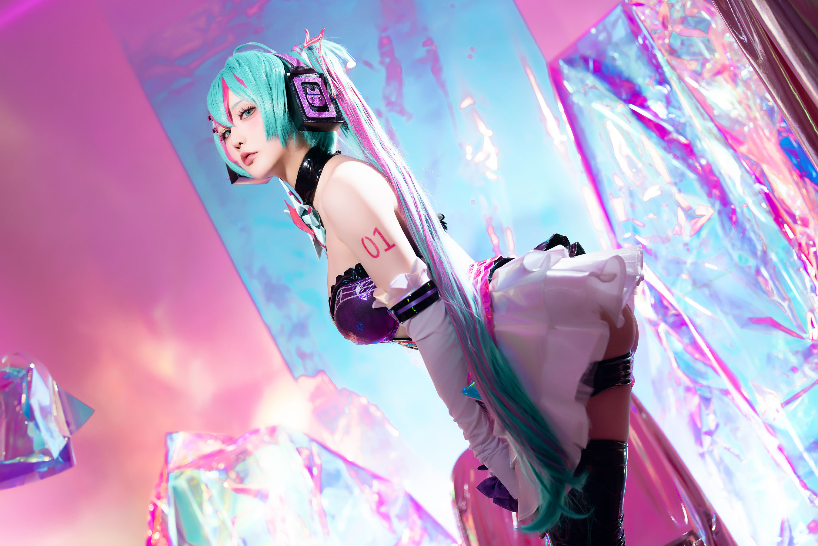 Coser小姐姐 星之迟迟 - Miku初音未来 喵斯快跑