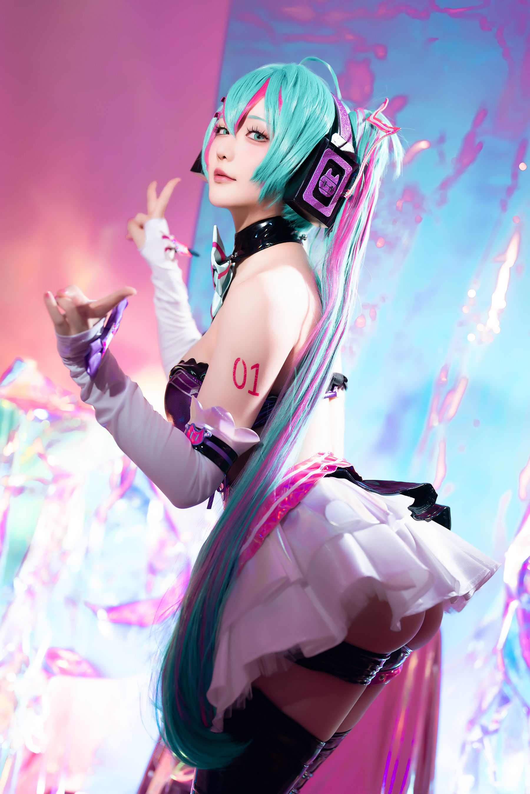 Coser小姐姐 星之迟迟 - Miku初音未来 喵斯快跑