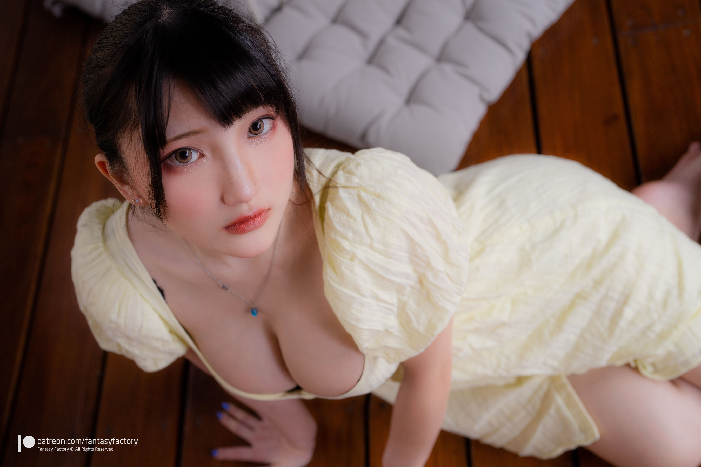 [Fantasy Factory] 小丁 Cosplay写真 - 2022.05 Yellow dress black underwear