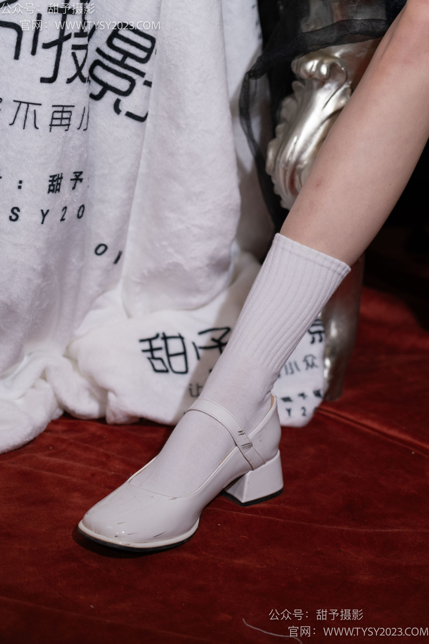 甜予摄影 No.067 帆帆 -高跟鞋、白棉袜、裸足