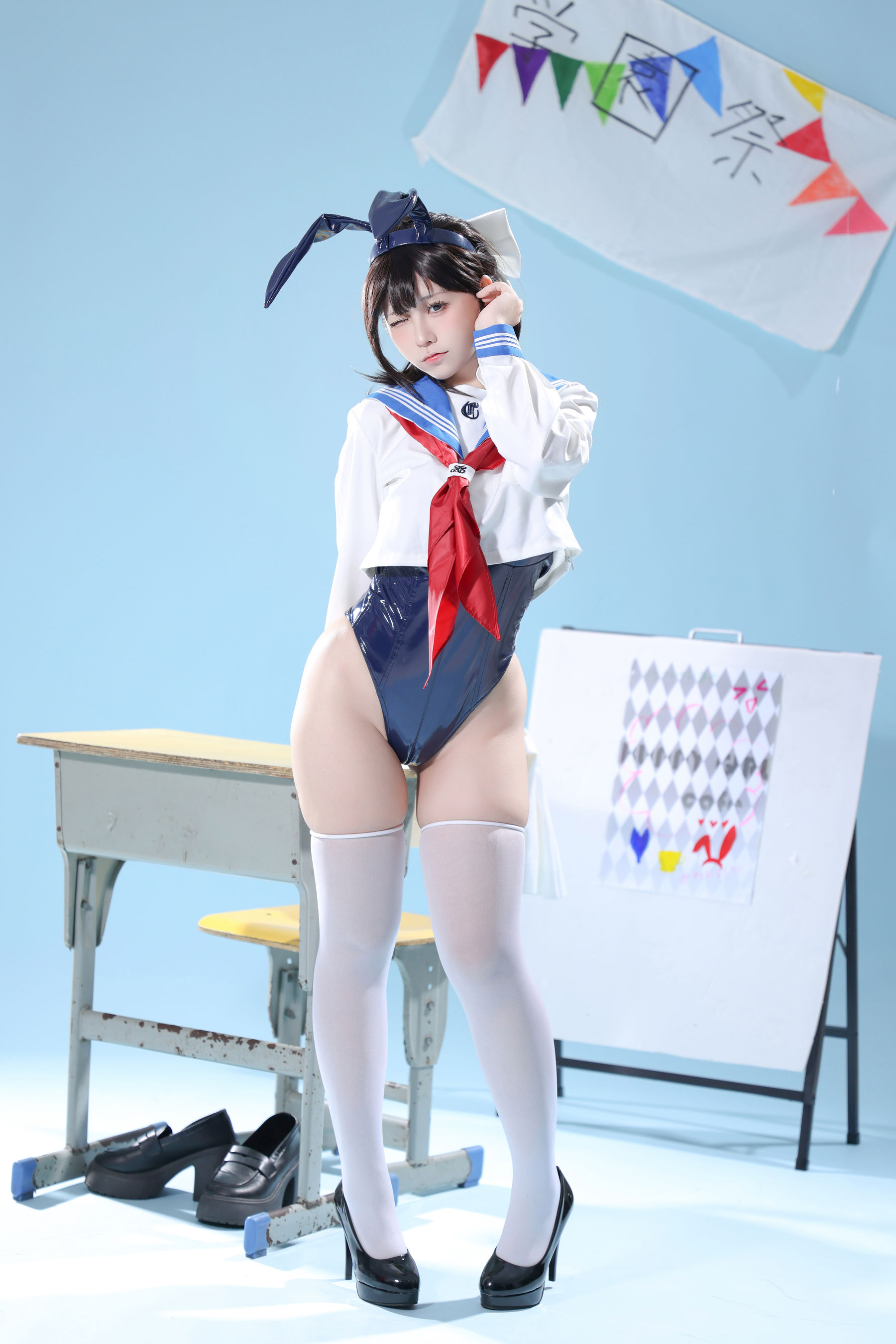 动漫博主G44不会受伤 - 水手服兔女郎咖啡厅