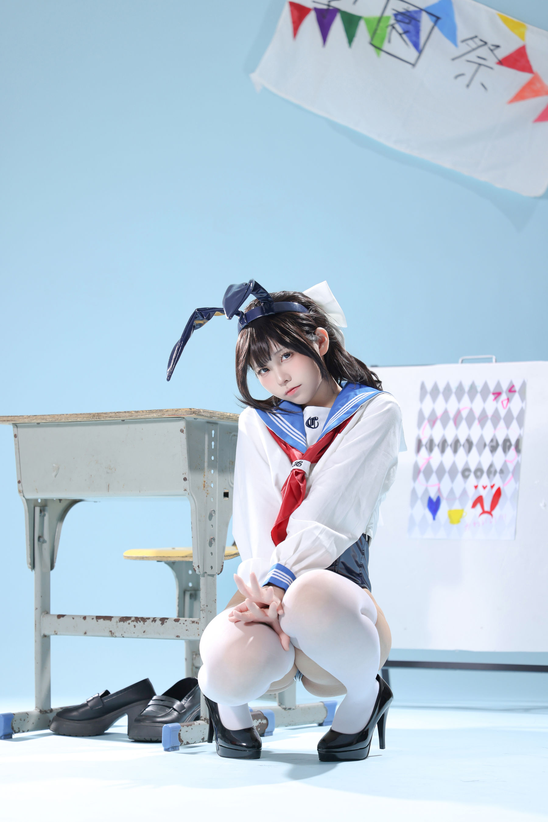 动漫博主G44不会受伤 - 水手服兔女郎咖啡厅