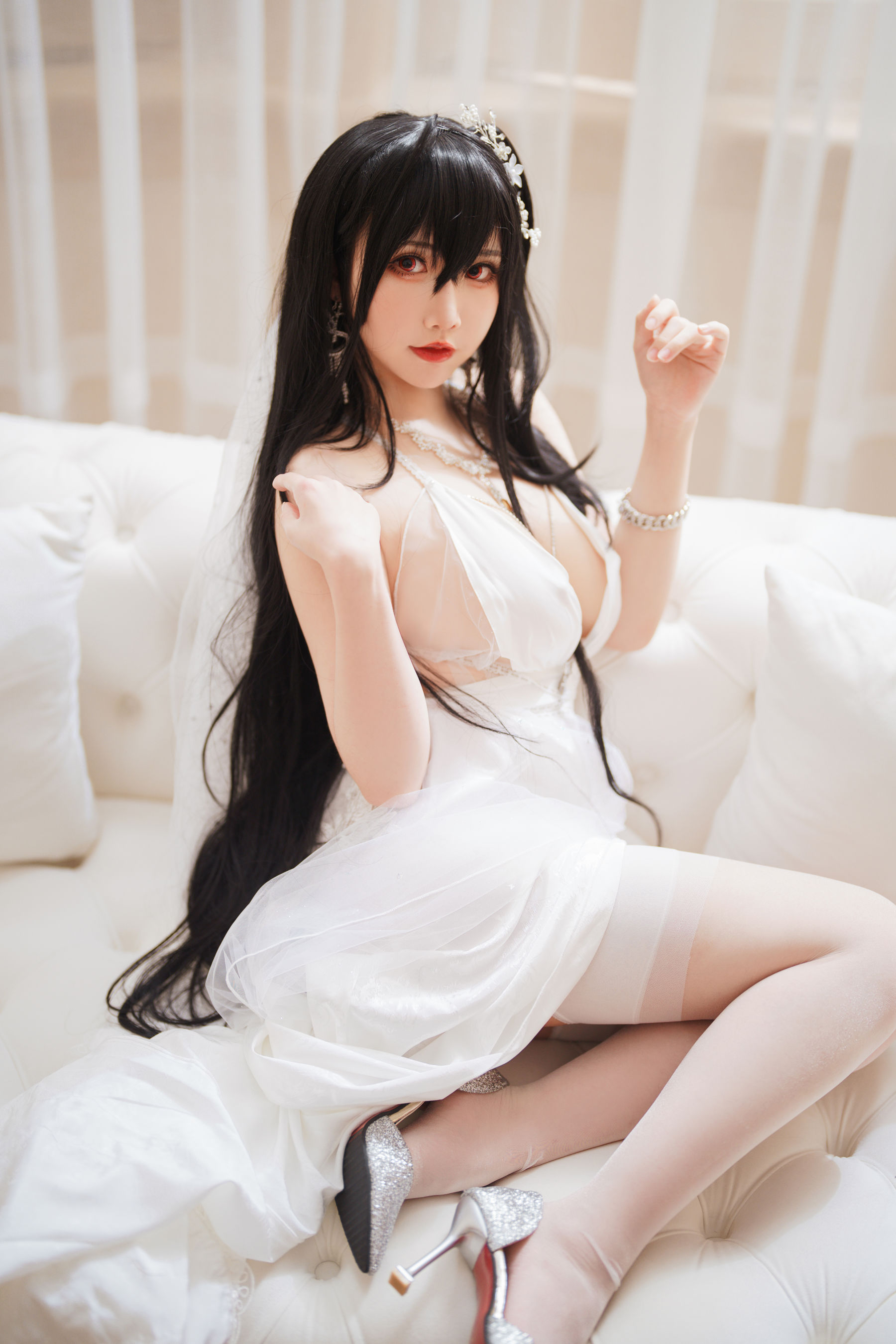 可爱人气Coser面饼仙儿 - 碧蓝航线 大凤 婚纱