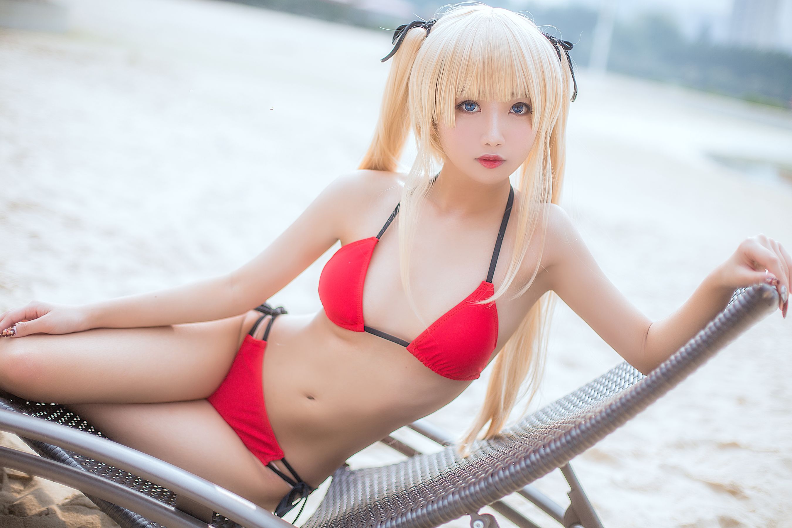 白嫩美少女 鬼畜瑶 - 水着