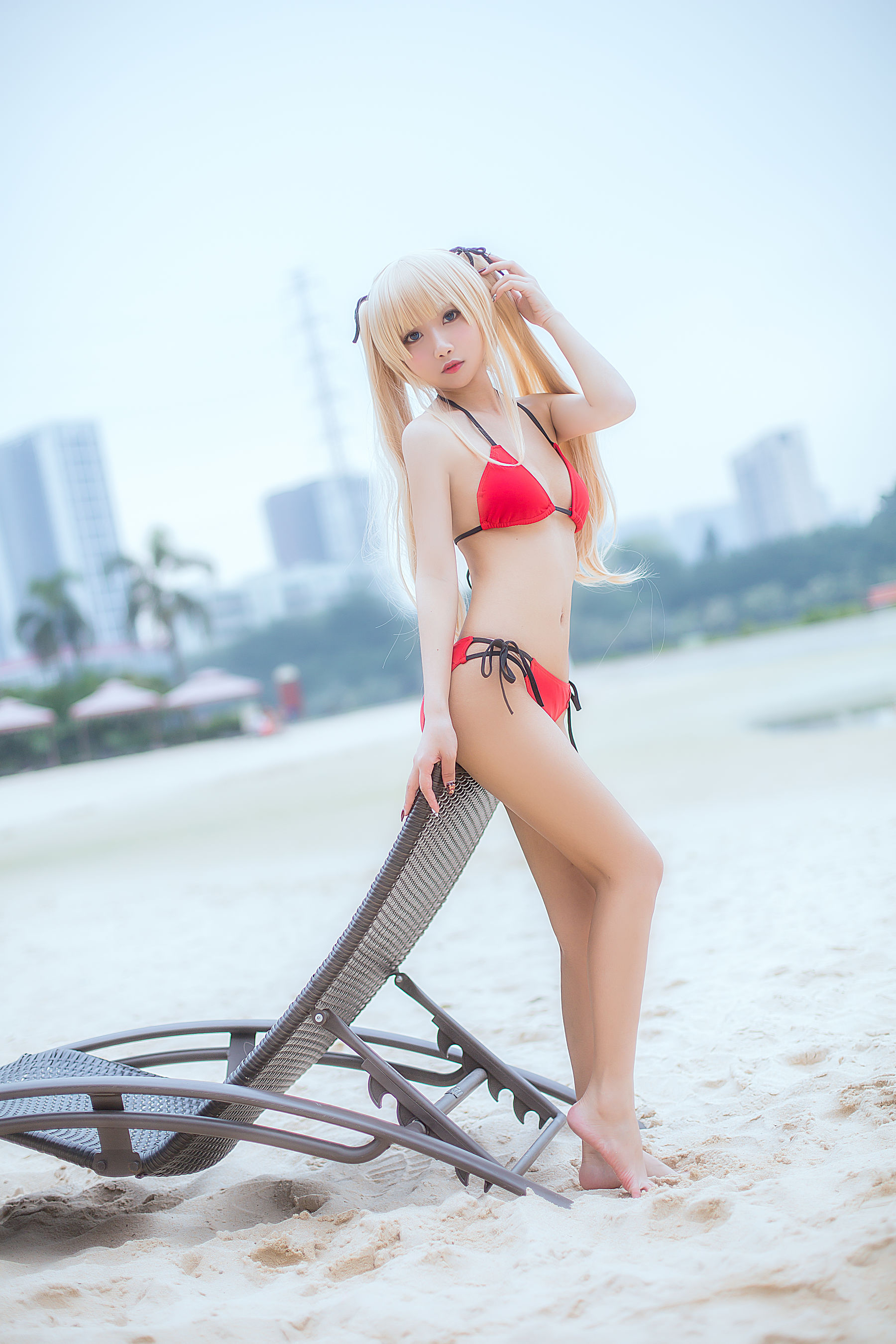 白嫩美少女 鬼畜瑶 - 水着