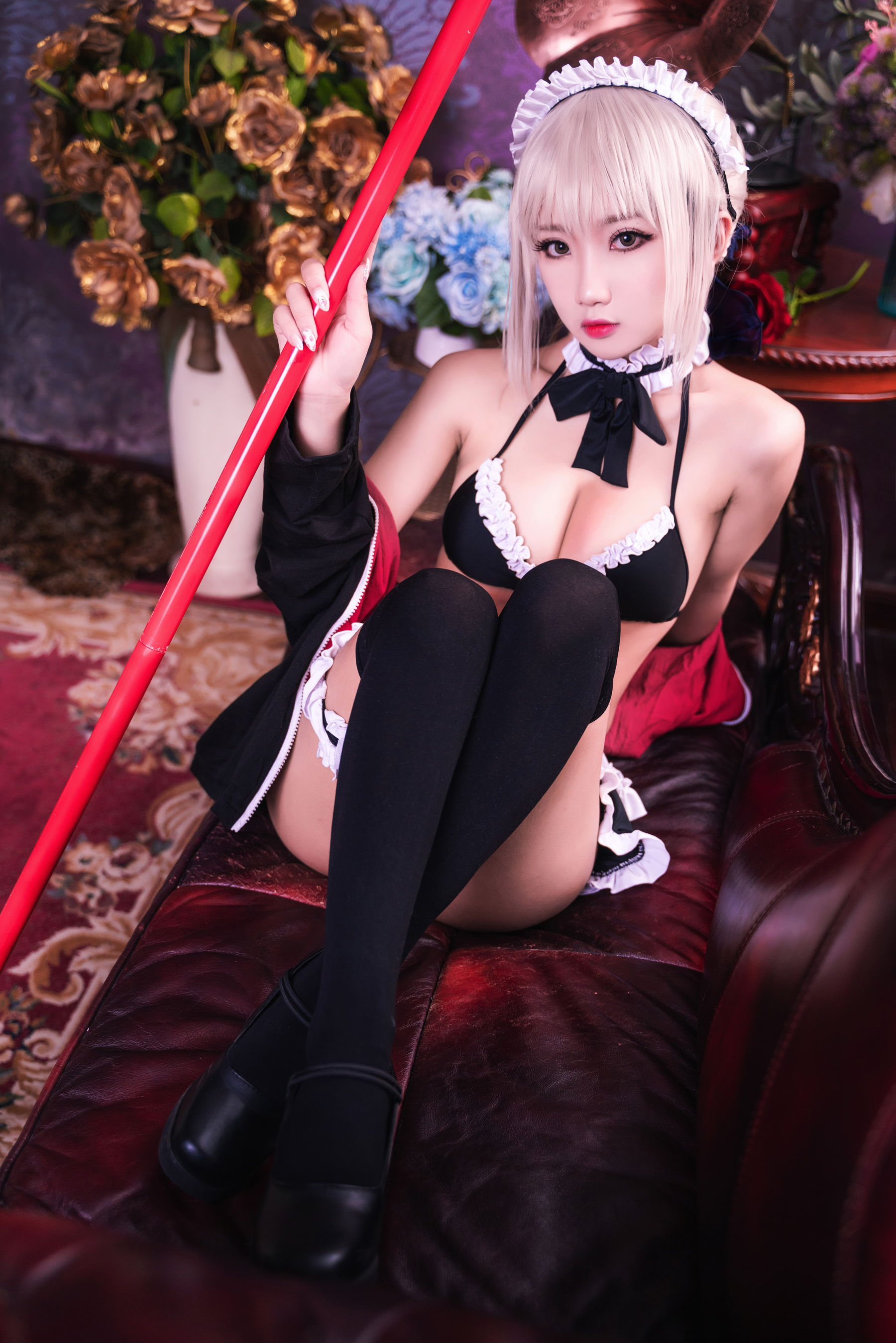 白嫩美少女 鬼畜瑶 - 黑呆女仆 (不知火舞)