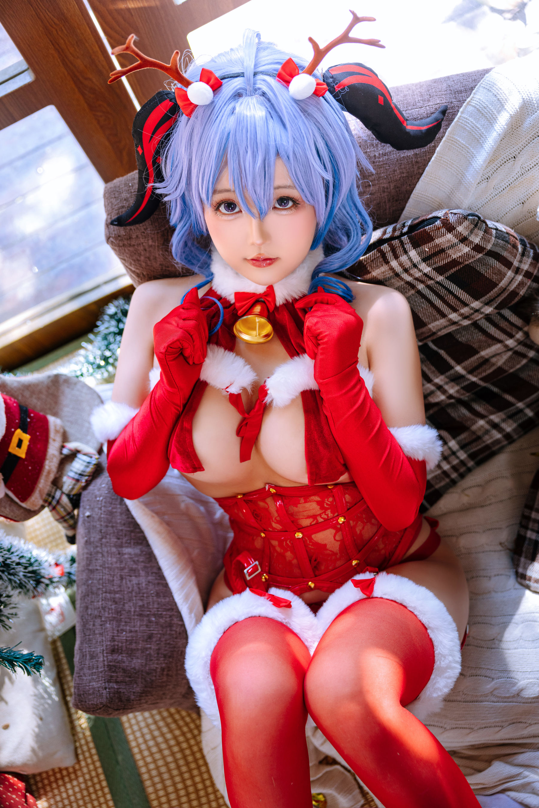 Cosplay日奈娇 - 甘雨圣诞