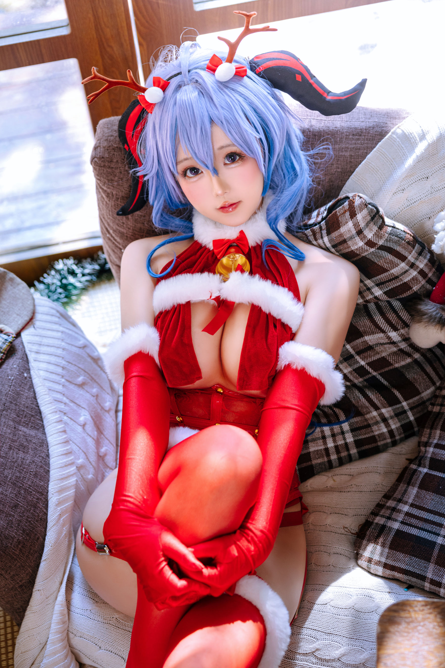 Cosplay日奈娇 - 甘雨圣诞