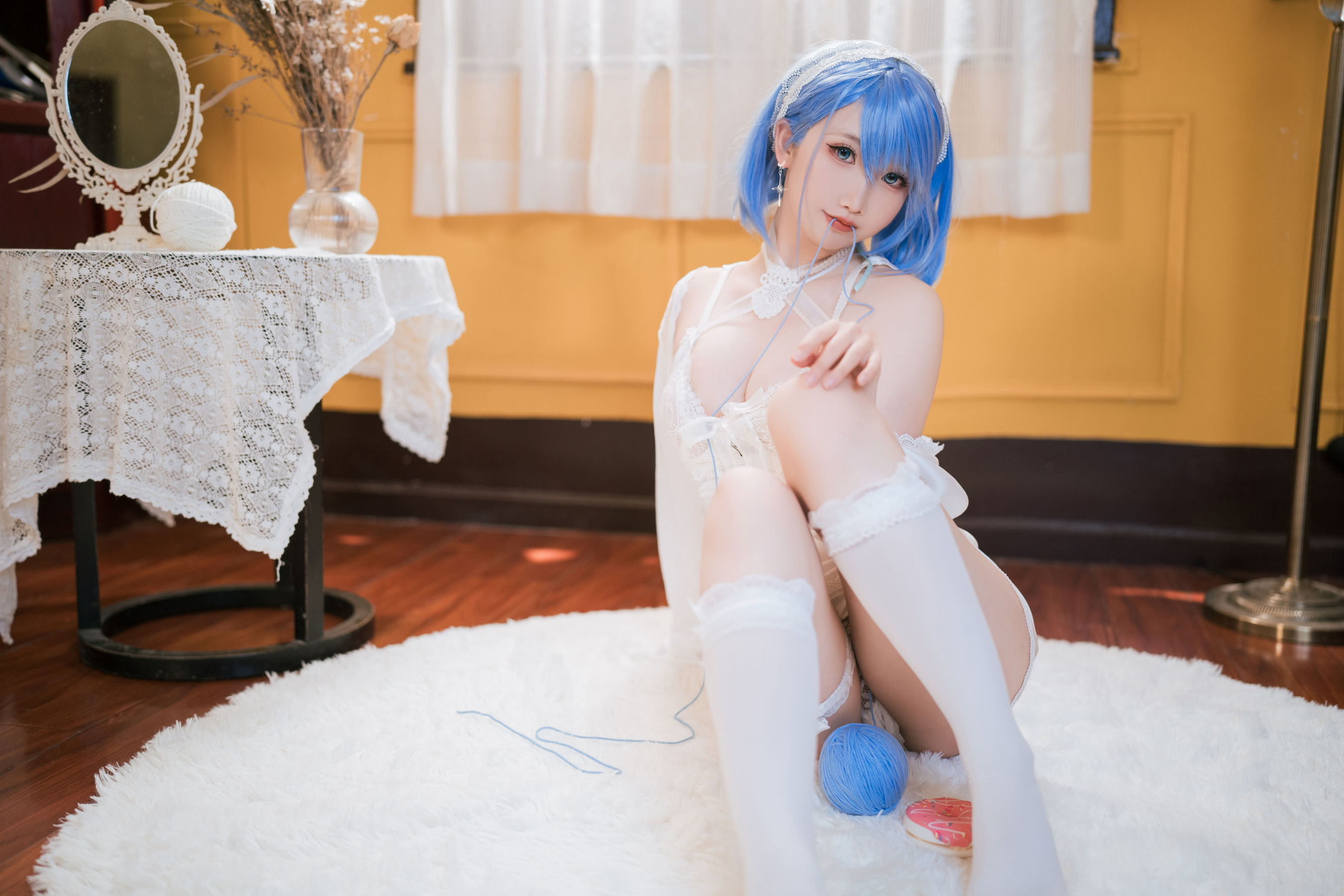 可爱人气Coser 面饼仙儿 - 碧蓝航线 恰巴耶夫睡衣