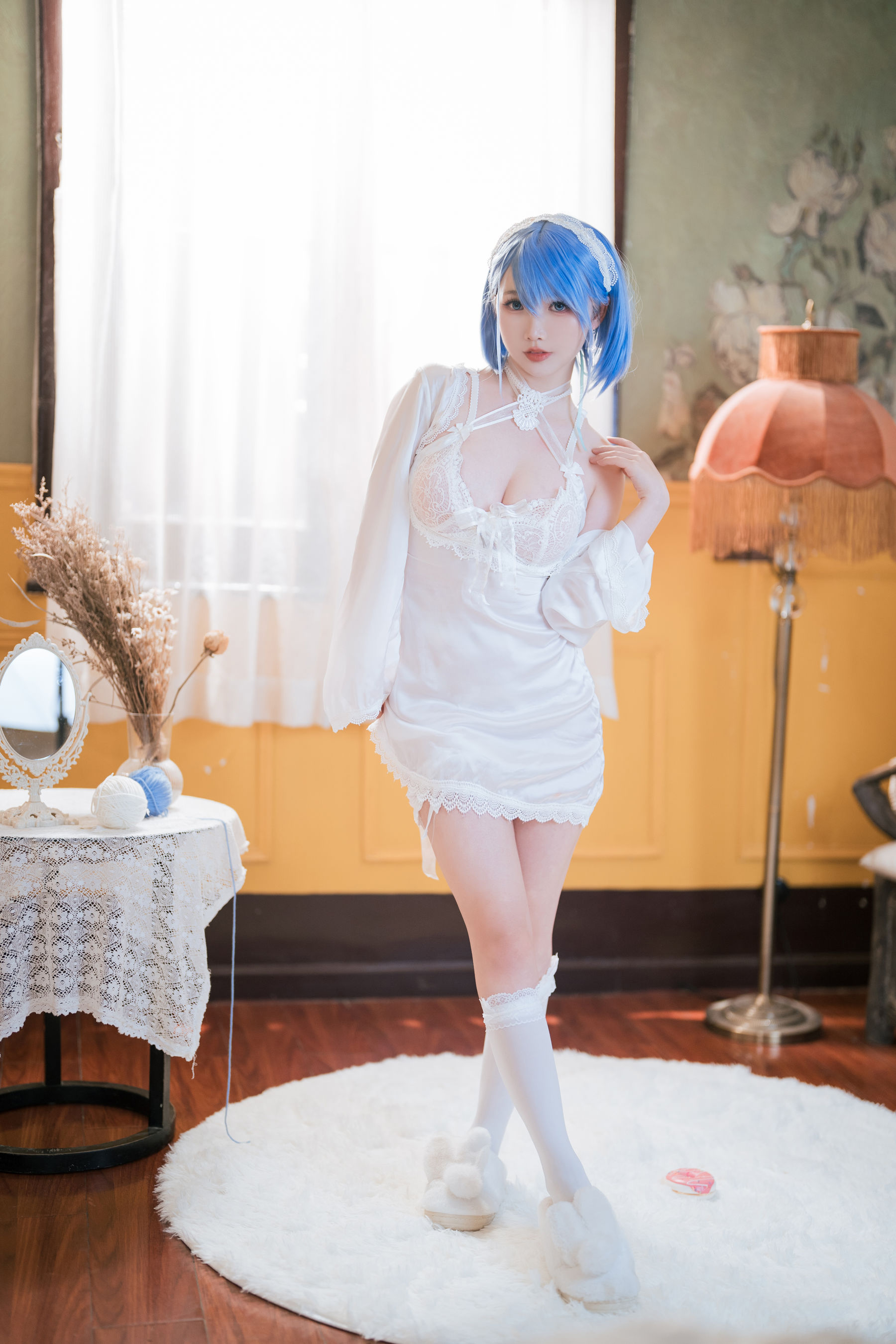 可爱人气Coser 面饼仙儿 - 碧蓝航线 恰巴耶夫睡衣